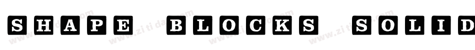 Shape Blocks Solid字体转换